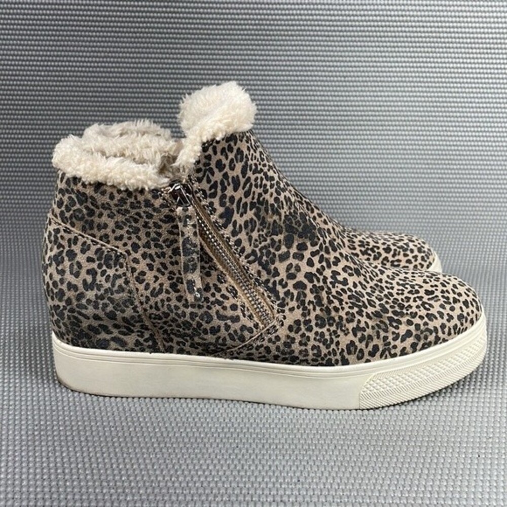 Dolce Vita Women’s Side Zip Fashion Boots With Cheetah Print Size 9.5